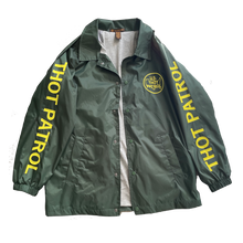Load image into Gallery viewer, U.S. Thot Patrol / DHI Raid Jacket- Green with Reflective Yellow Lettering
