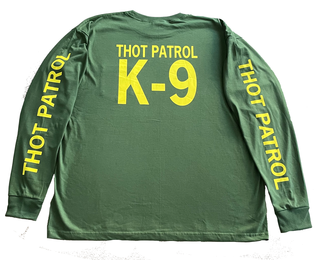 US Thot Patrol K-9 Handler Shirt- Longsleeve, Reflective Print