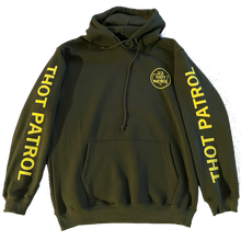 Load image into Gallery viewer, US Thot Patrol Hooded Sweatshirt- Olive Green, Reflective Print
